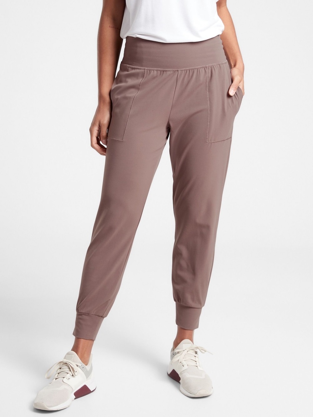 Athleta Salutation Jogger in Powervita Hero Mauve Brown XL NWT $89